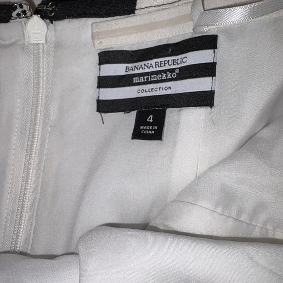 Banana Republic Black and White Strapless Polka Dot Dress - Picture 7 of 9